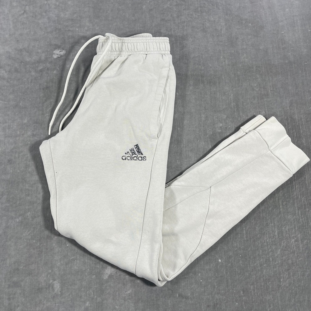 Adidas Kids Size XS Jogger Pants Light Grey Elastic‎ Waist Drawstring Logo
